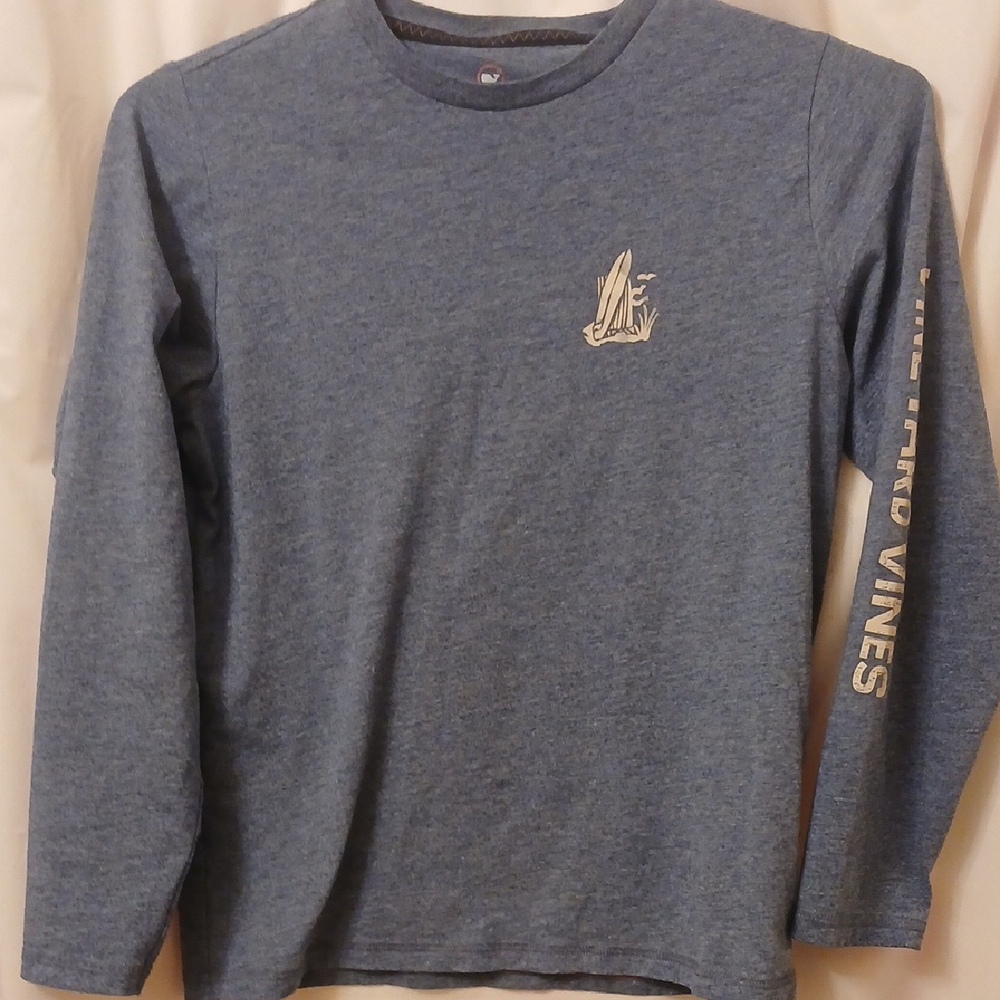 Vineyard Vines Kids Blue Long Sleeve Shirt